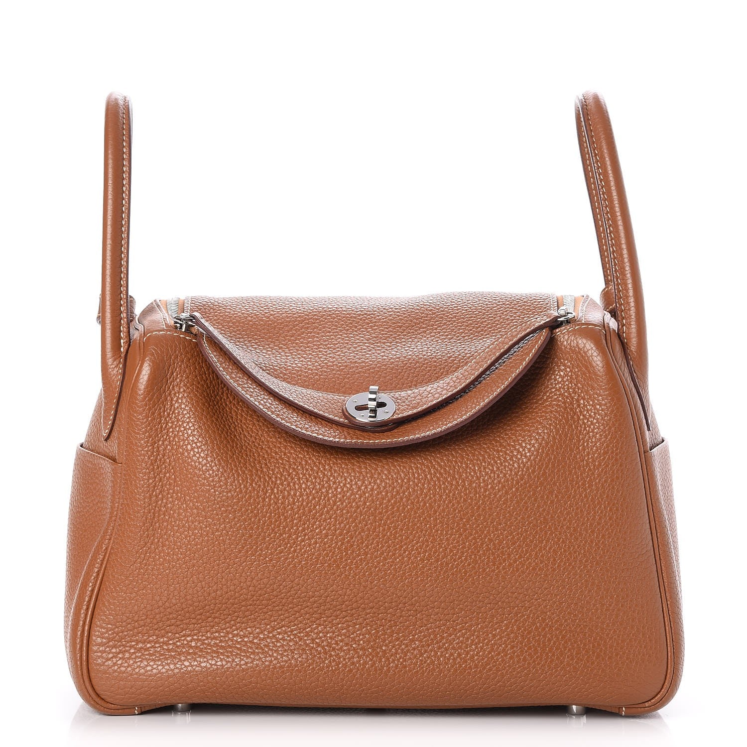 Hermes Taurillon Clemence Lindy 30 Gold 1 of 7