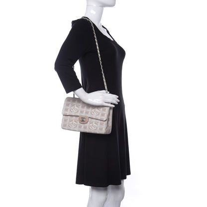 Chanel Nylon Medium Travel Flap Light Beige 2 of 13