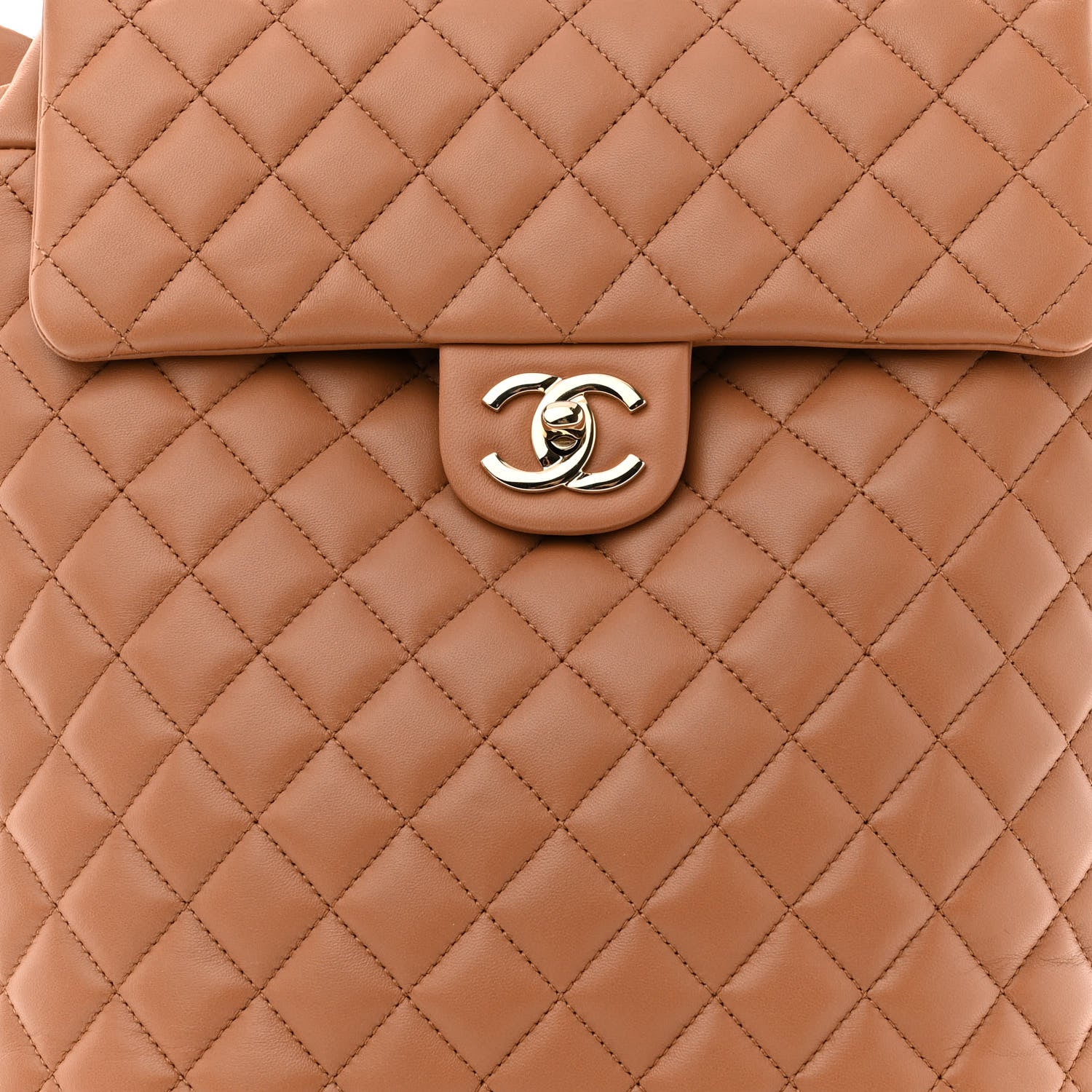 Chanel Lambskin Quilted Large Urban Spirit Backpack Brown 7 of 9