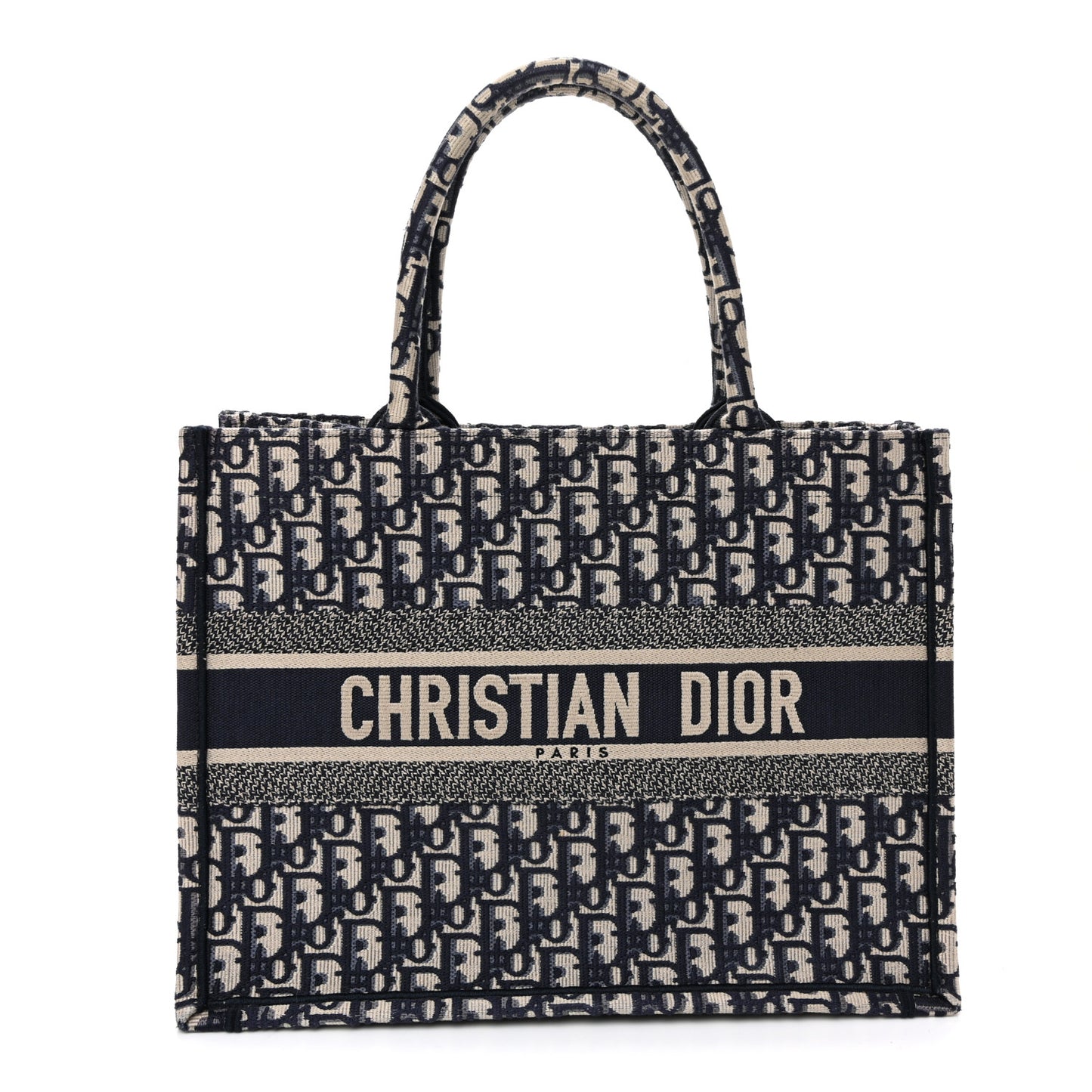 Oblique Medium Book Tote Blue Multicolor
