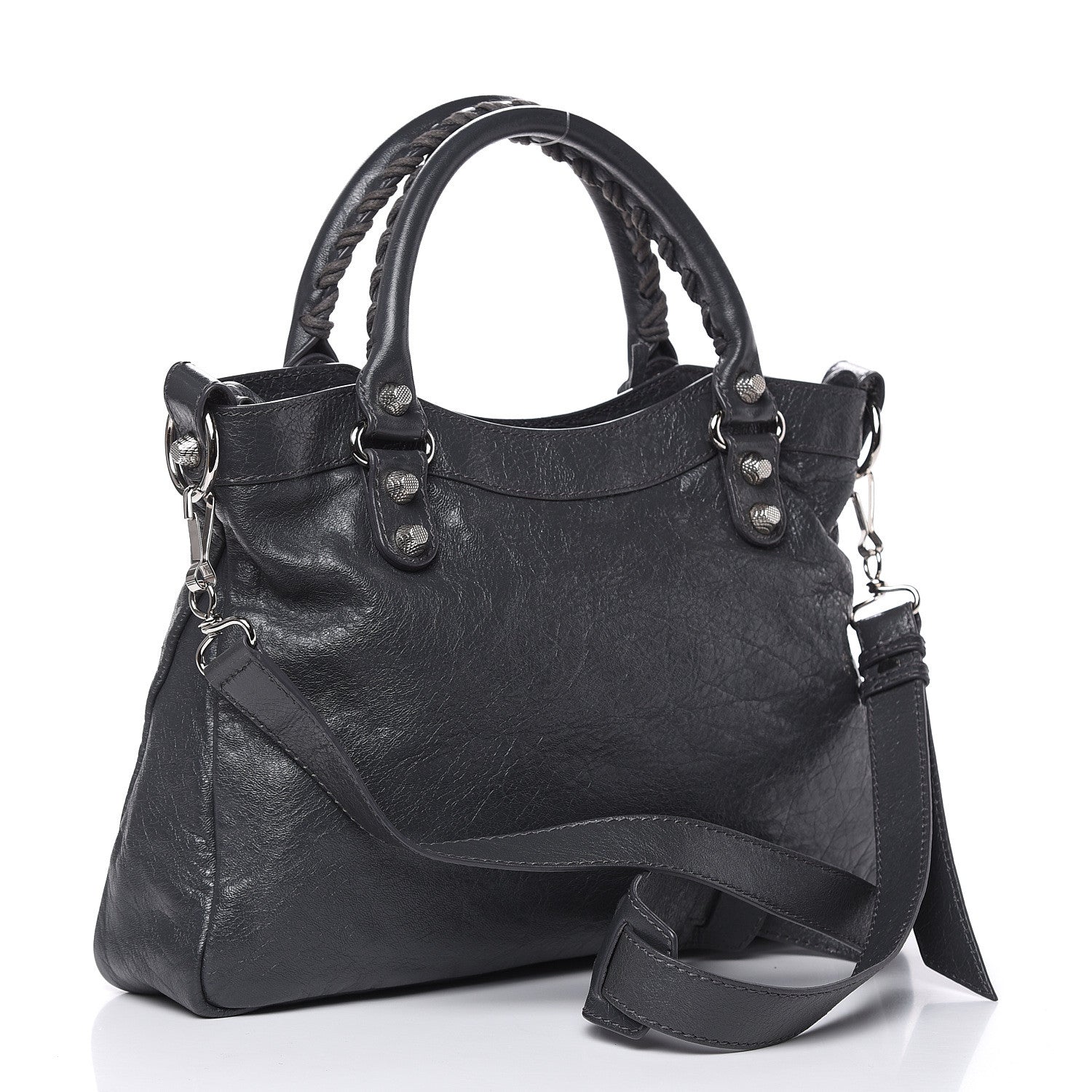 Balenciaga Agneau Giant 12 Silver Hardware Town Gris Tarmac 3 of 9