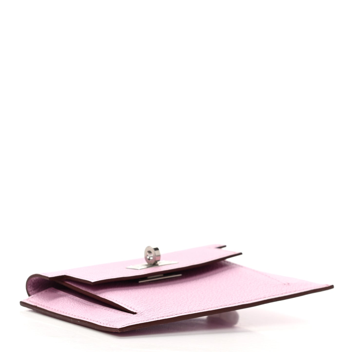 Chevre Mysore Kelly Pocket Compact Wallet Mauve Sylvestre