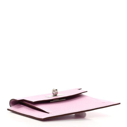 Hermes Chevre Mysore Kelly Pocket Compact Wallet Mauve Sylvestre 4 of 9