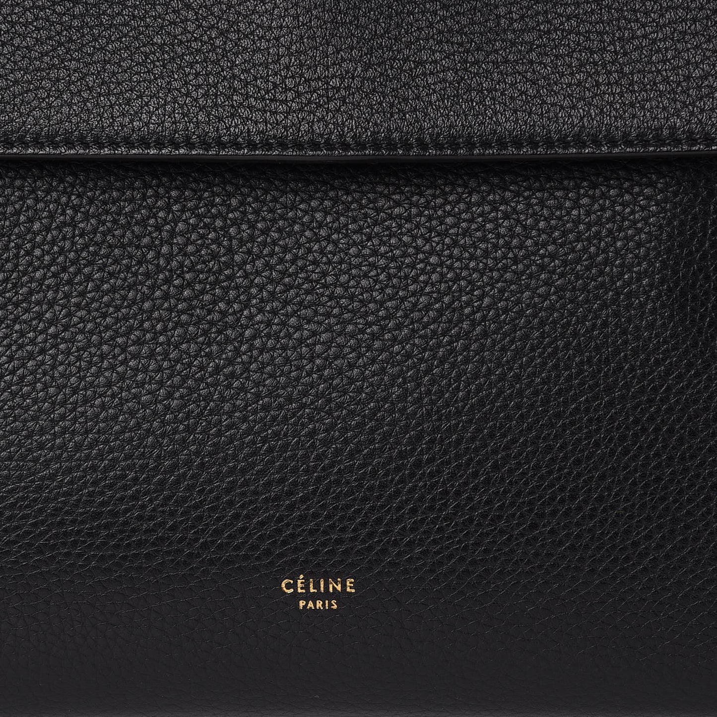 Grained Calfskin Mini Belt Bag Black