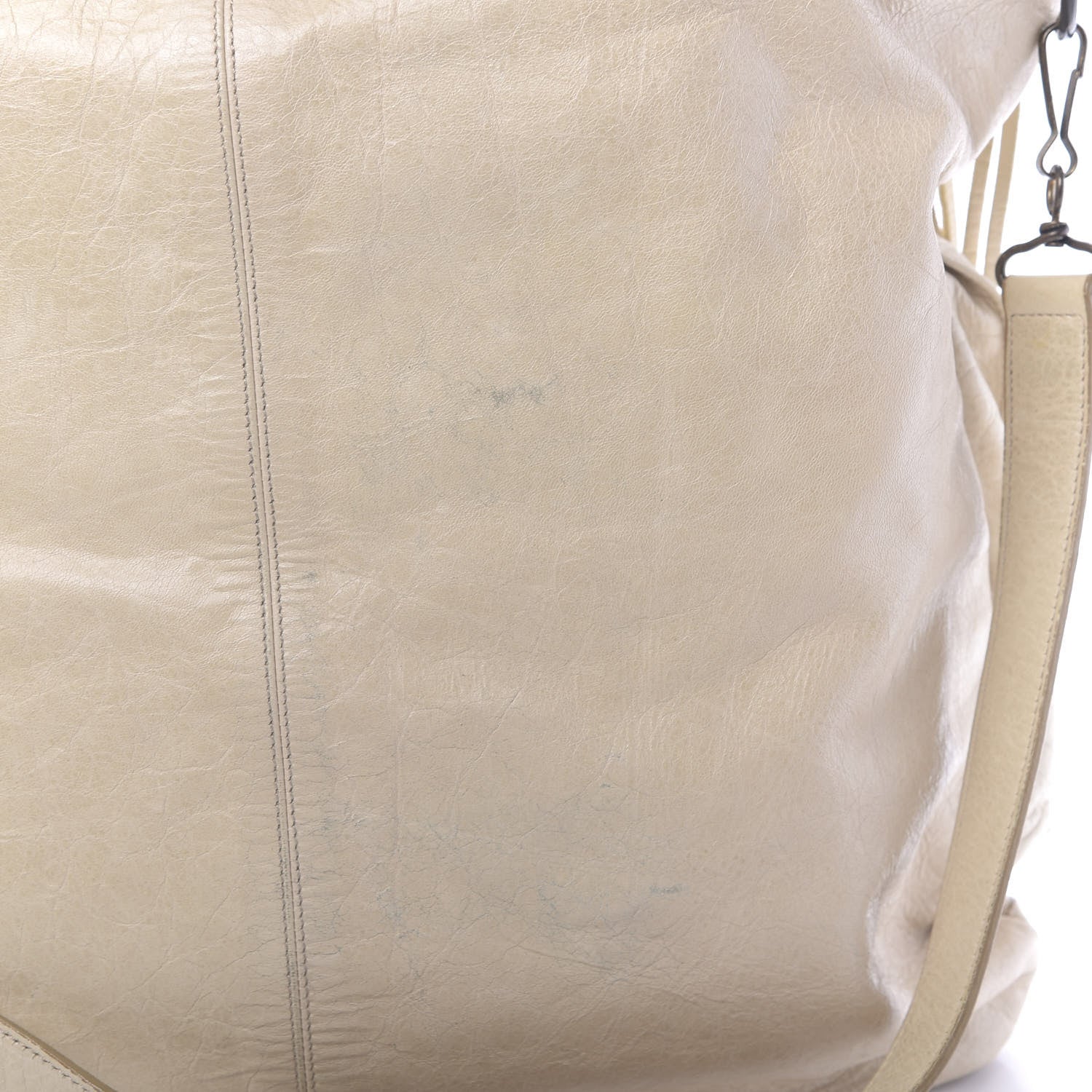 Balenciaga Agneau Classic Hardware Square Tote Ivory 10 of 12