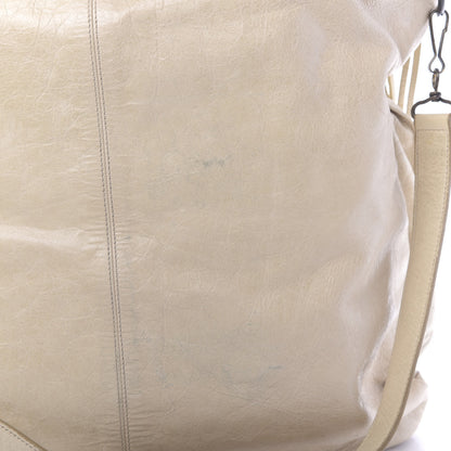 Balenciaga Agneau Classic Hardware Square Tote Ivory 10 of 12
