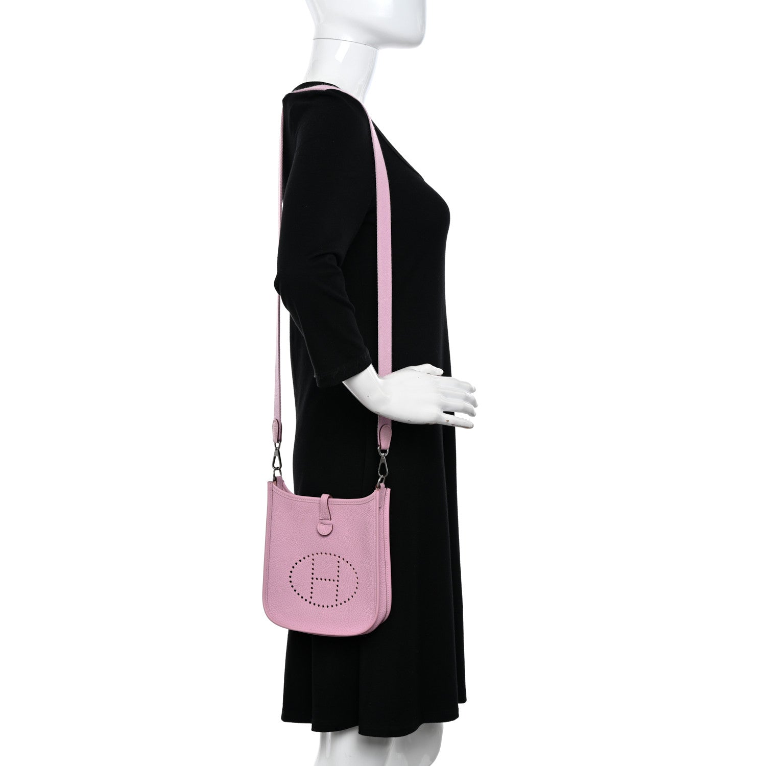 Hermes Taurillon Clemence Evelyne TPM Mauve Sylvestre 2 of 12