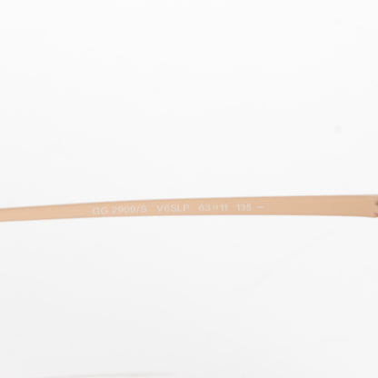 Gucci Oval Frame Aviator Sunglasses 2909/S Powder Beige 4 of 5