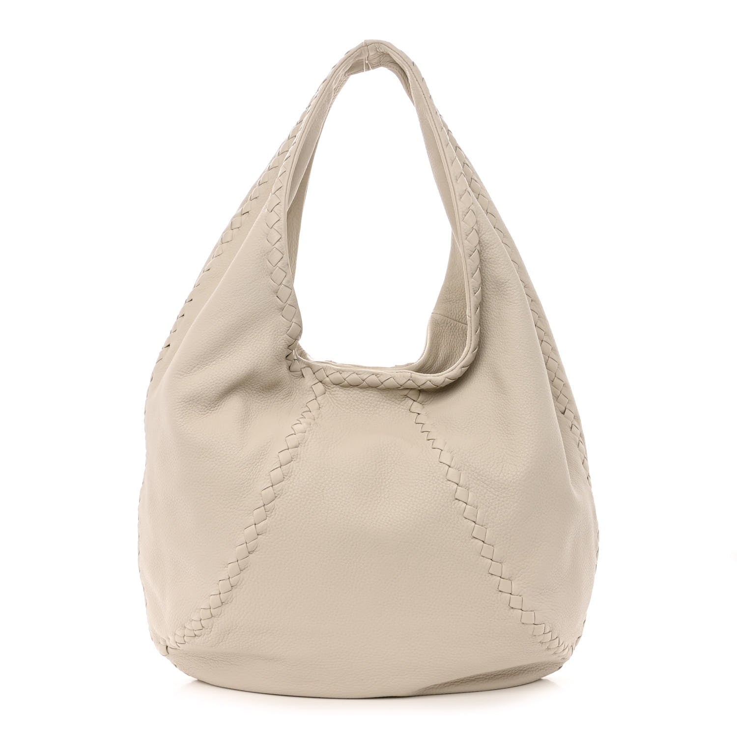Bottega Veneta Cervo Deerskin Large Hobo White 1 of 12