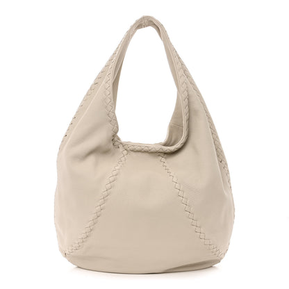 Bottega Veneta Cervo Deerskin Large Hobo White 1 of 12