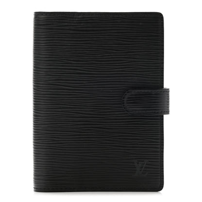 Louis Vuitton Epi Medium Ring Agenda Cover Black 1 of 8