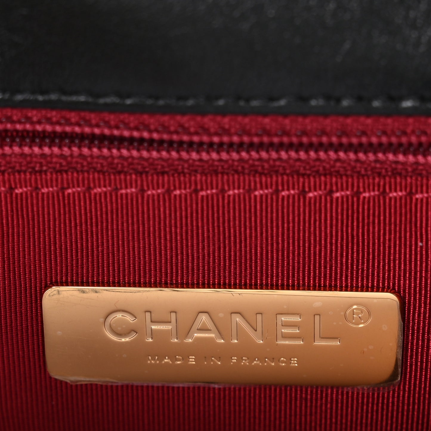 Goatskin Quilted Medium Chanel 19 Flap Black