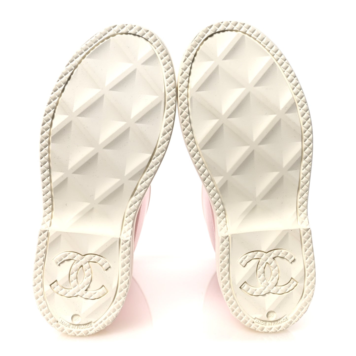 Caoutchouk CC High Boots 38 Light Pink White
