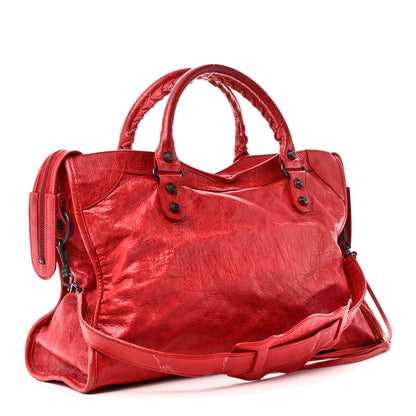 Balenciaga Agneau Classic Hardware City Rouge Coquelicot 4 of 11