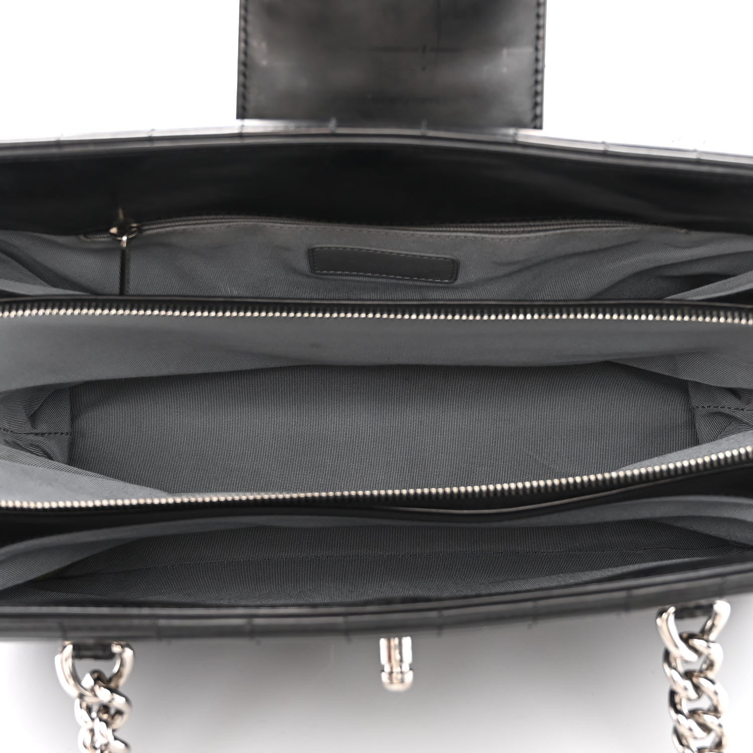 Chanel Glazed Calfskin Boy Tote Black 5 of 14