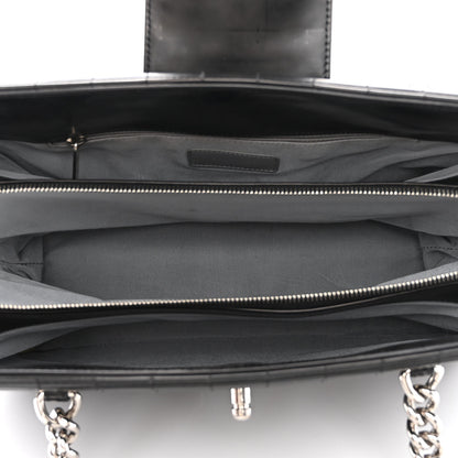 Chanel Glazed Calfskin Boy Tote Black 5 of 14