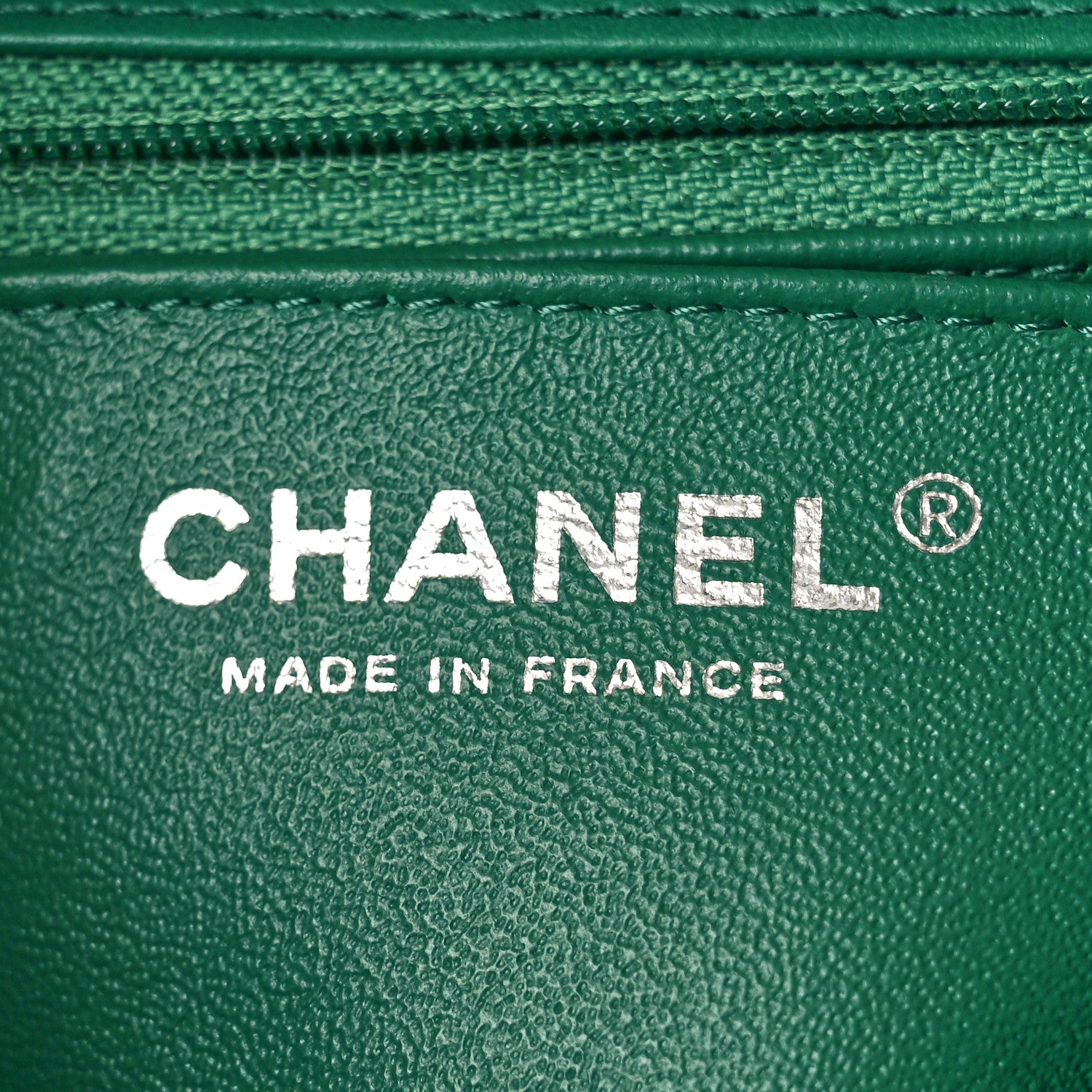Chanel Lambskin Quilted Mini Square Flap Green 6 of 10