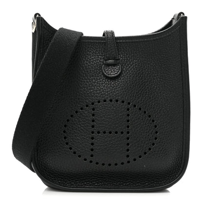Hermes Taurillon Clemence Evelyne TPM Black 1 of 9
