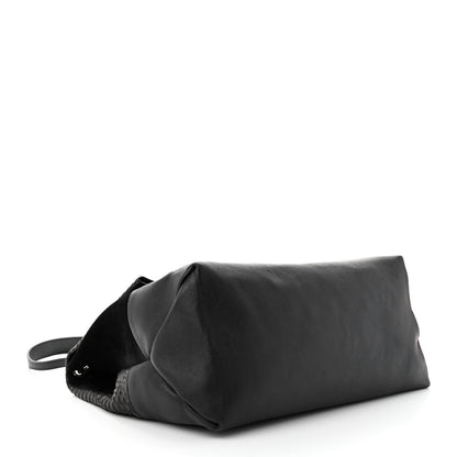 Celine Snakeskin Calfskin All Soft Shoulder Bag Black 4 of 10