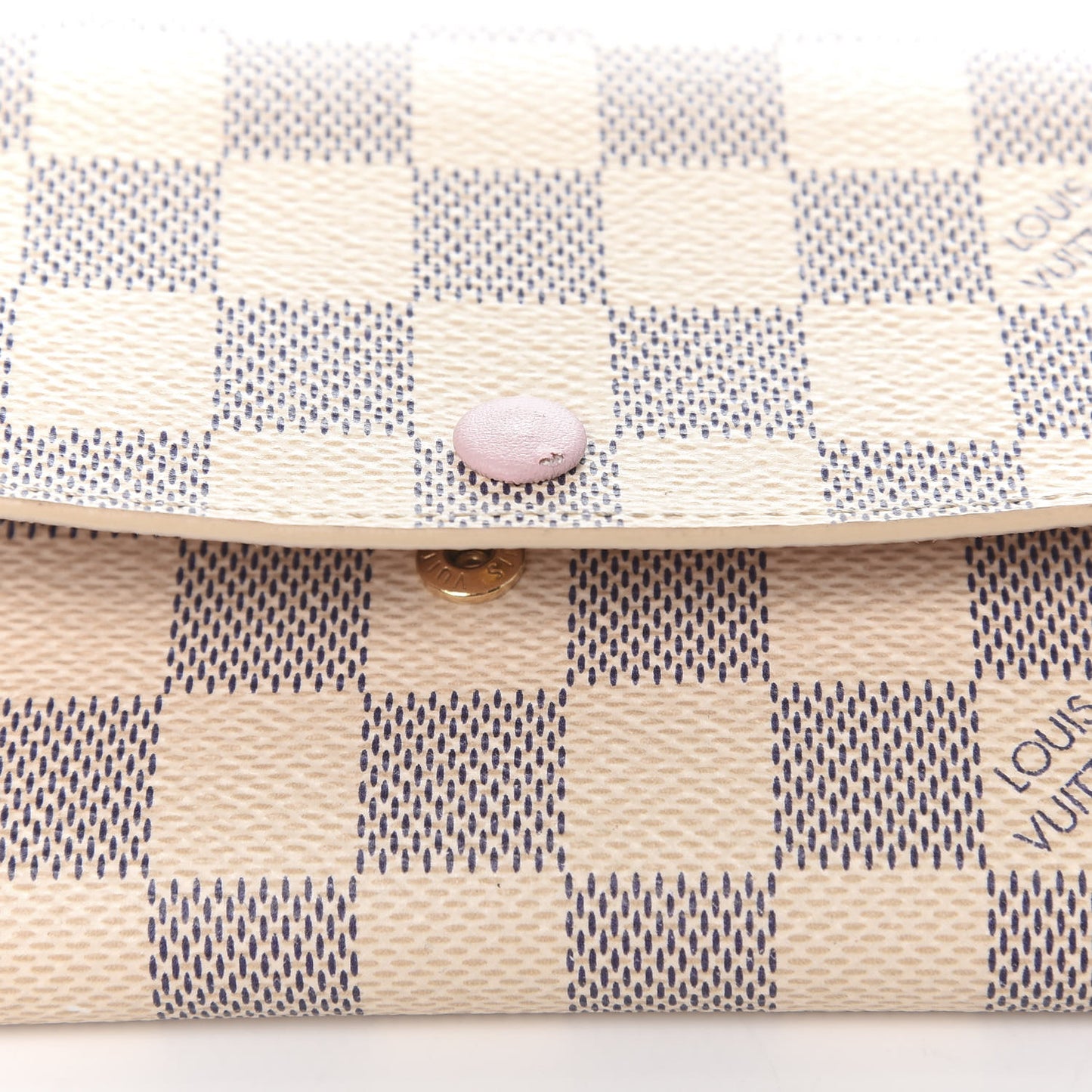 Damier Azur Emilie Wallet Rose Ballerine