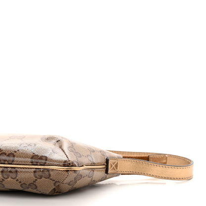 Gucci Crystal Monogram Pretty Boat Pochette Bronze 10 of 10