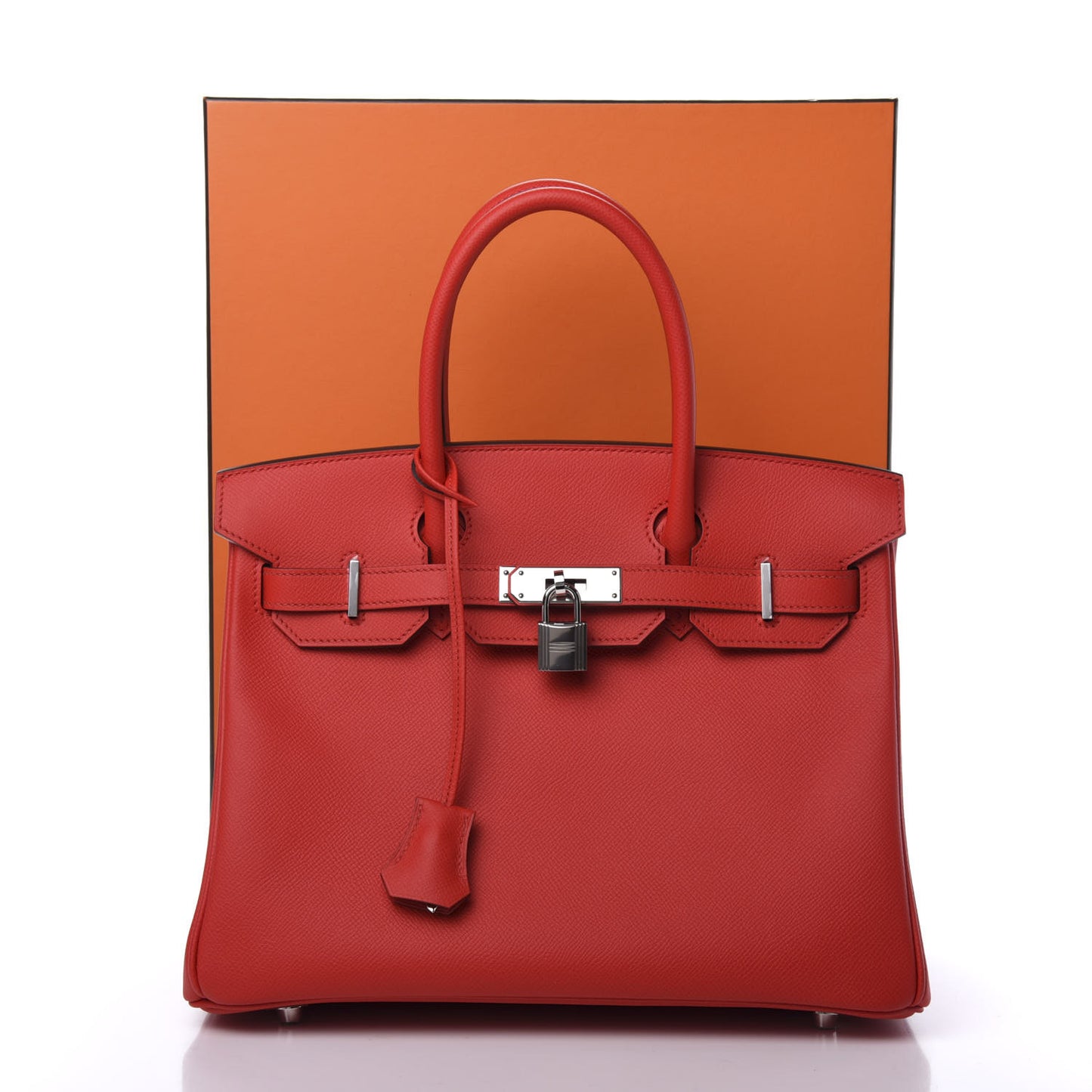 Epsom Birkin 30 Rouge De Coeur