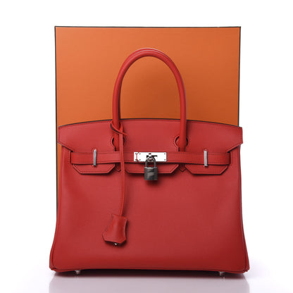 Hermes Epsom Birkin 30 Rouge De Coeur 11 of 11
