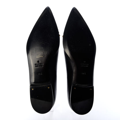 Gucci Calfskin Studded Lace Up Oxford 36.5 Black 5 of 10