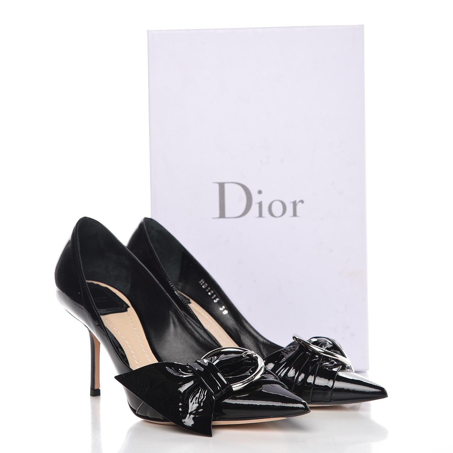Christian Dior Patent Dior Cosmopolitan Pumps 38 Black 11 of 11
