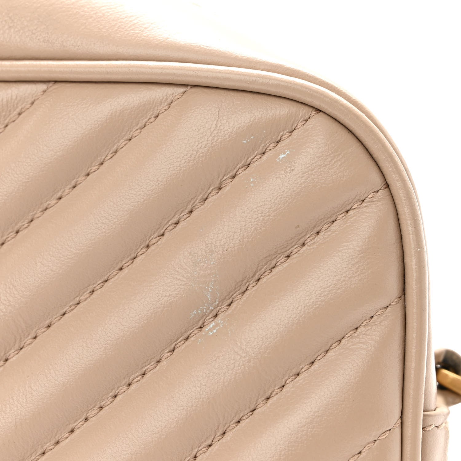 Saint Laurent Calfskin Matelasse Monogram Lou Camera Bag Dark Latte 11 of 13