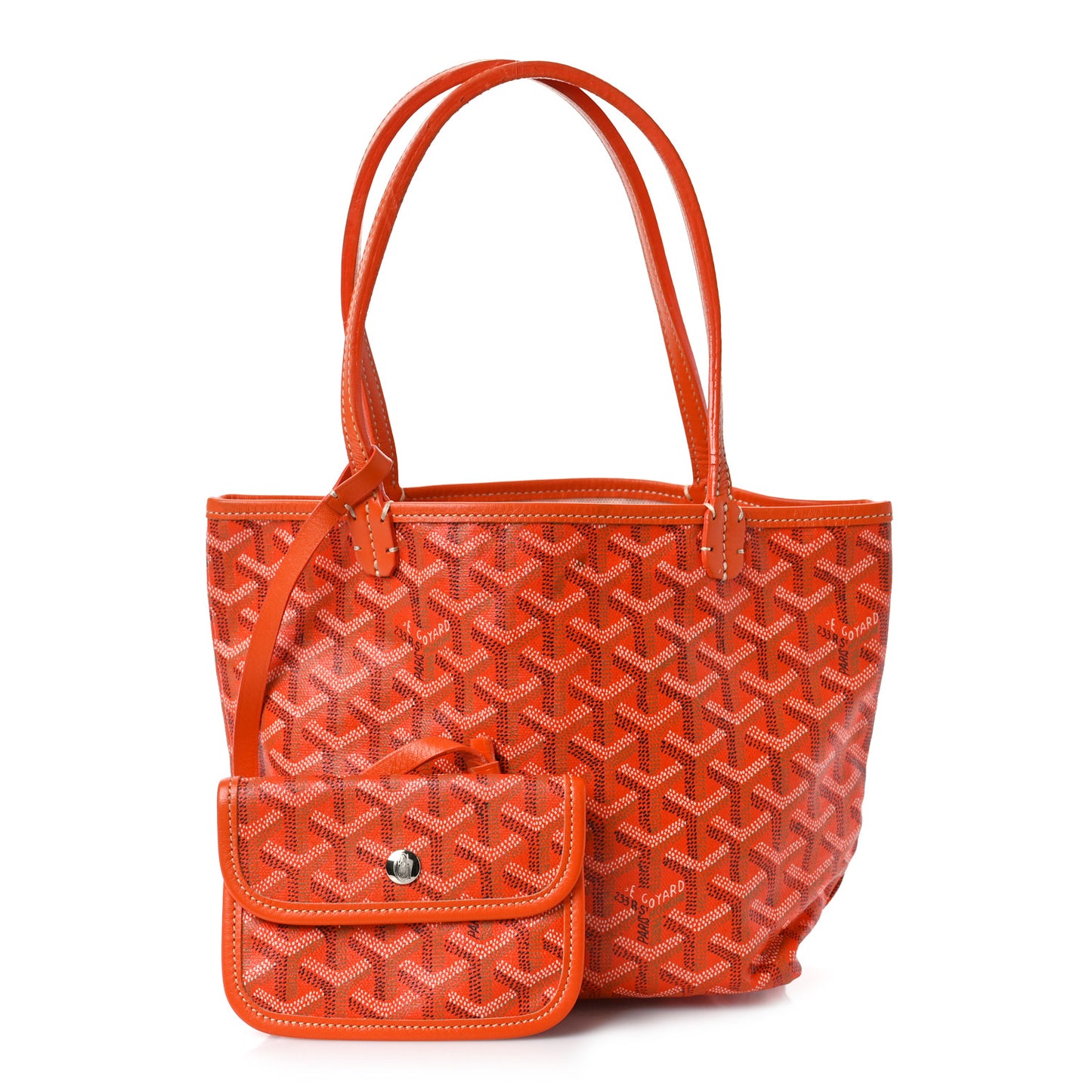 Goyardine Saint Louis Junior Jr PM Tote Orange