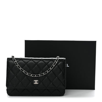 Chanel Caviar Quilted Wallet On Chain WOC Black 12 of 12