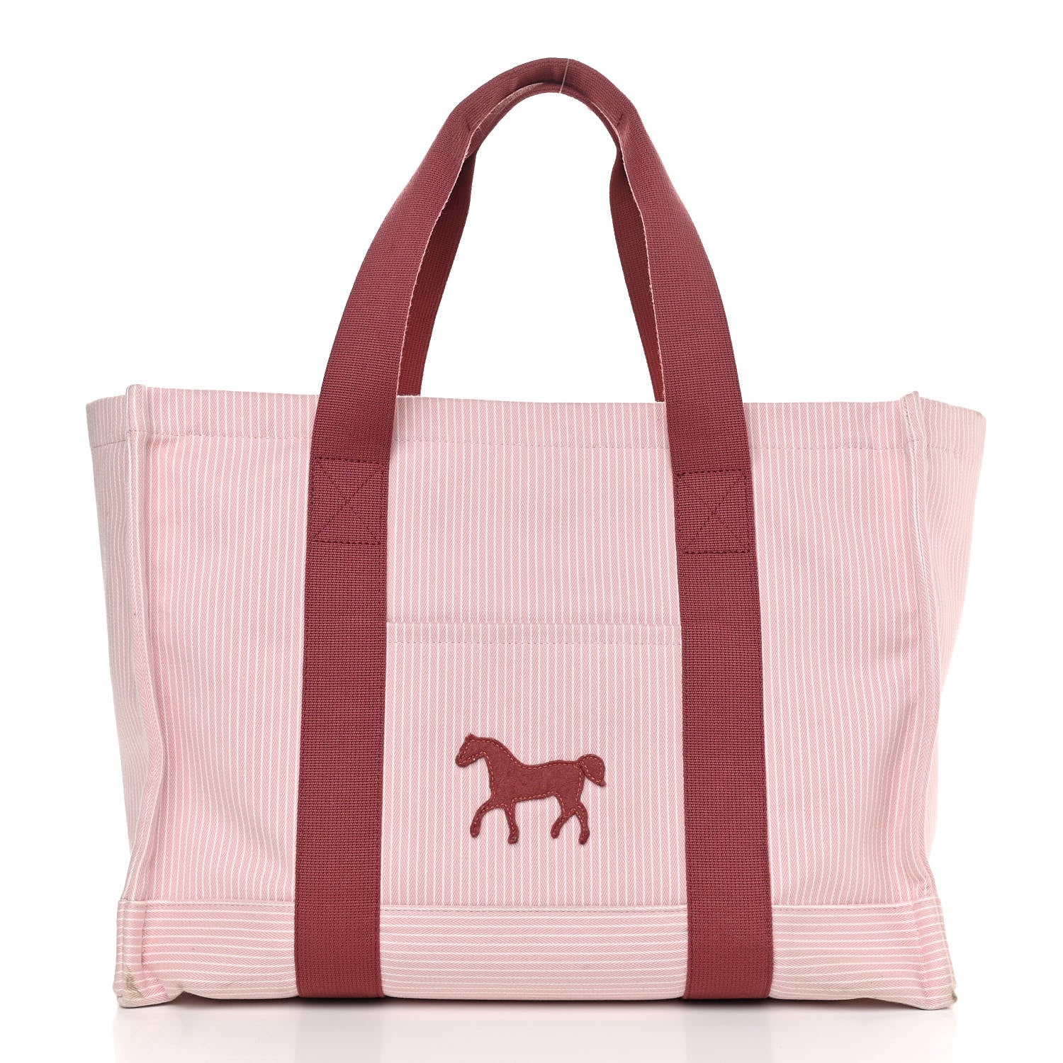 Hermes Cotton Canvas Cavalcolor Nappy Diaper Bag Rose Petal 3 of 13