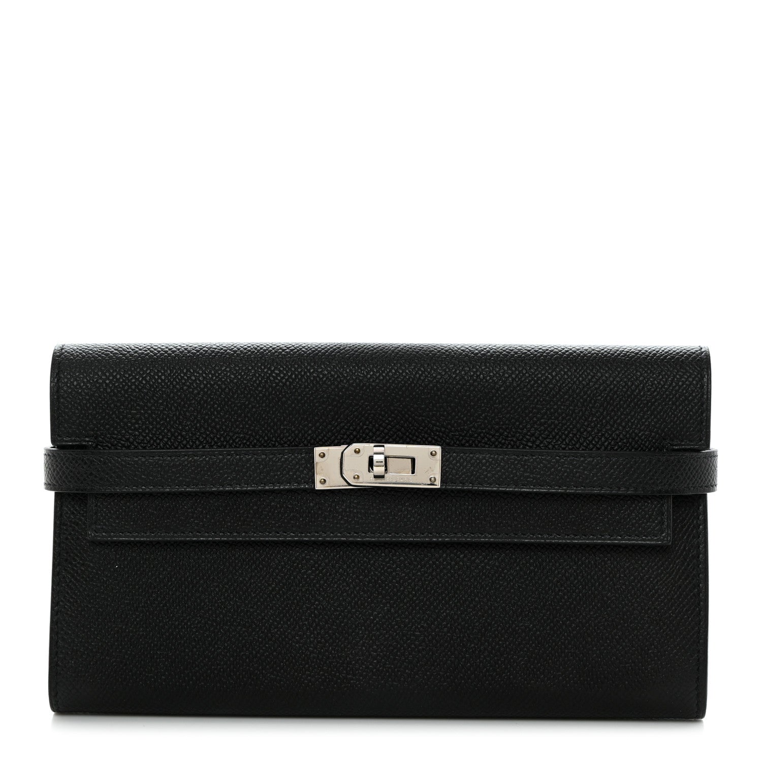 Hermes Epsom Kelly Longue Wallet Black 1 of 11
