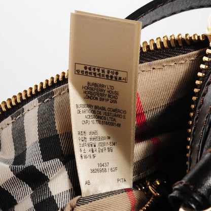 Burberry Grainy Calfskin Medium Alchester Bowling Bag Dark Chocolate 8 of 9