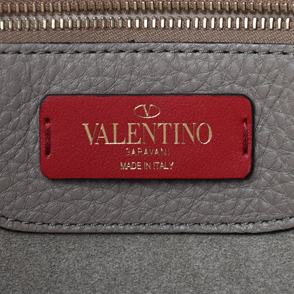 Valentino Garavani Grained Calfskin Rockstud Shoulder Tote Clay 6 of 10
