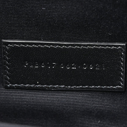 Saint Laurent Grain De Poudre Matelasse Chevron Monogram Envelope Clutch Fuchsia 7 of 10