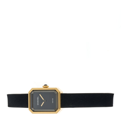 Chanel 18K Yellow Gold Titanium Rubber 20mm Premiere Ribbon Quartz Watch 2 of 5