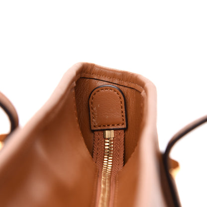 MCM Visetos Medium Anya Top Zip Shopper Tote Cognac 9 of 10