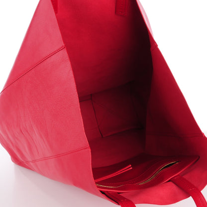 Celine Lambskin Vertical Cabas Red 5 of 7