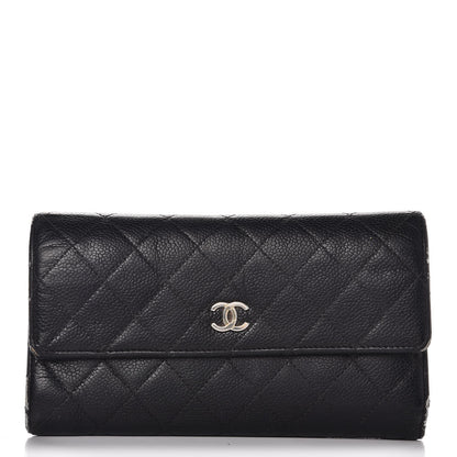 Chanel Caviar Quilted Large Flap Wallet Black 1 of 14