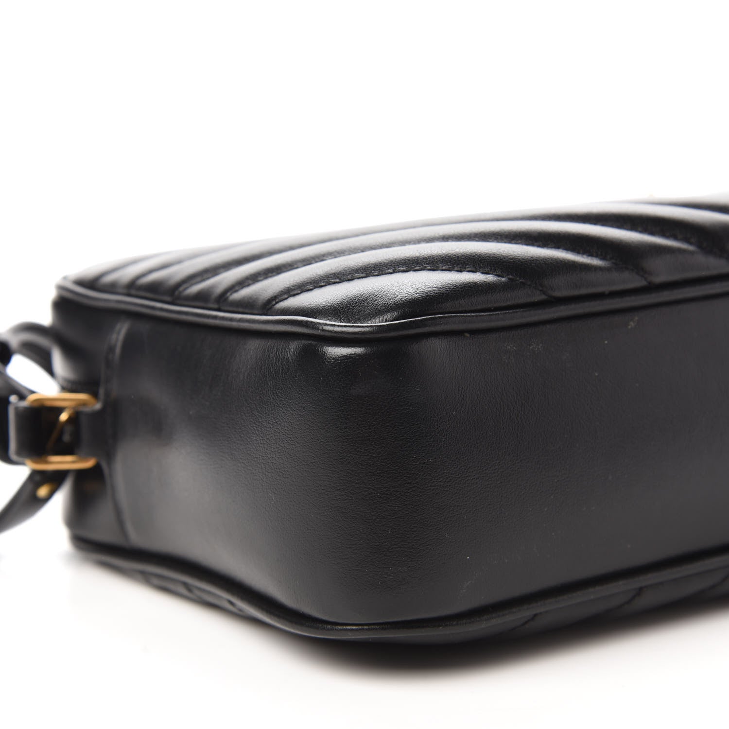 Saint Laurent Calfskin Matelasse Monogram Lou Camera Bag Black 6 of 9
