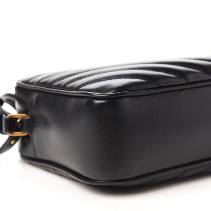 Saint Laurent Calfskin Matelasse Monogram Lou Camera Bag Black 6 of 9
