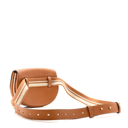 Delvaux Crispy Calfskin Mini Le Mutin Saddle Belt Bag Vegetal 3 of 11