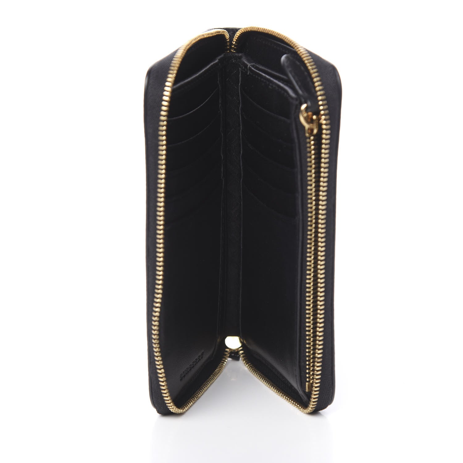 Burberry Patent London Medium Marston Zip Around Wallet Black 5 of 8