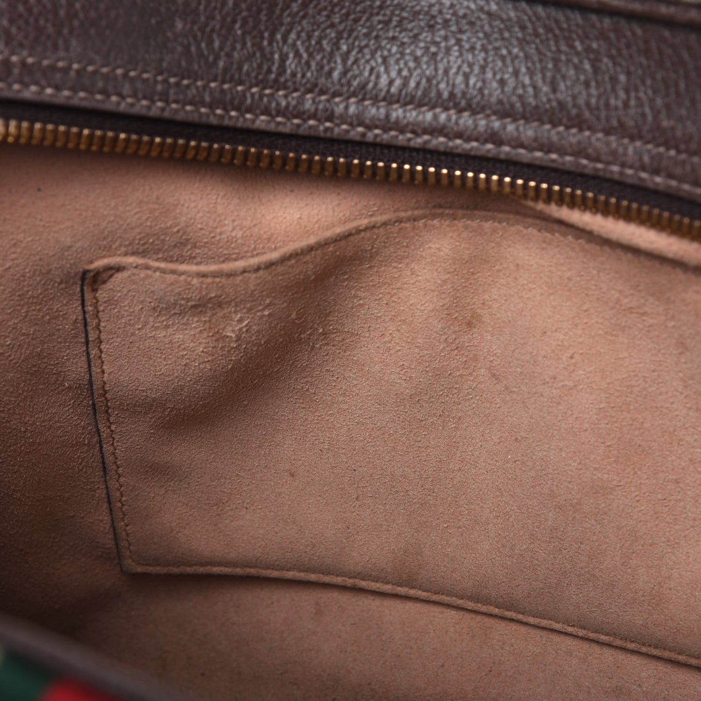 GG Supreme Monogram Web Small Ophidia Shoulder Bag Brown