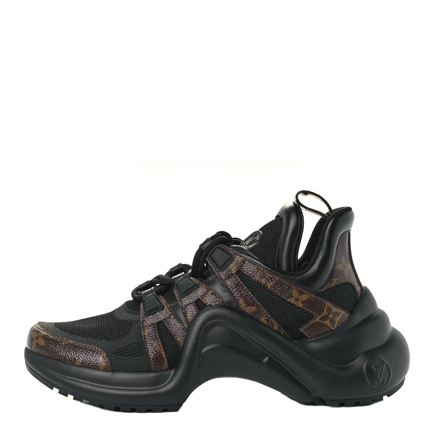 Calfskin Patent Monogram LV Archlight Sneakers 40.5 Black