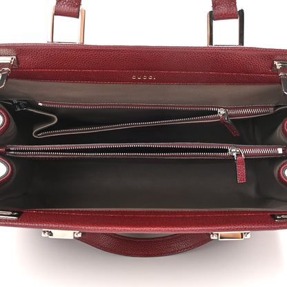 Gucci Grainy Calfskin Medium Zumi Top Handle Bag Vintage Bordeaux 5 of 11