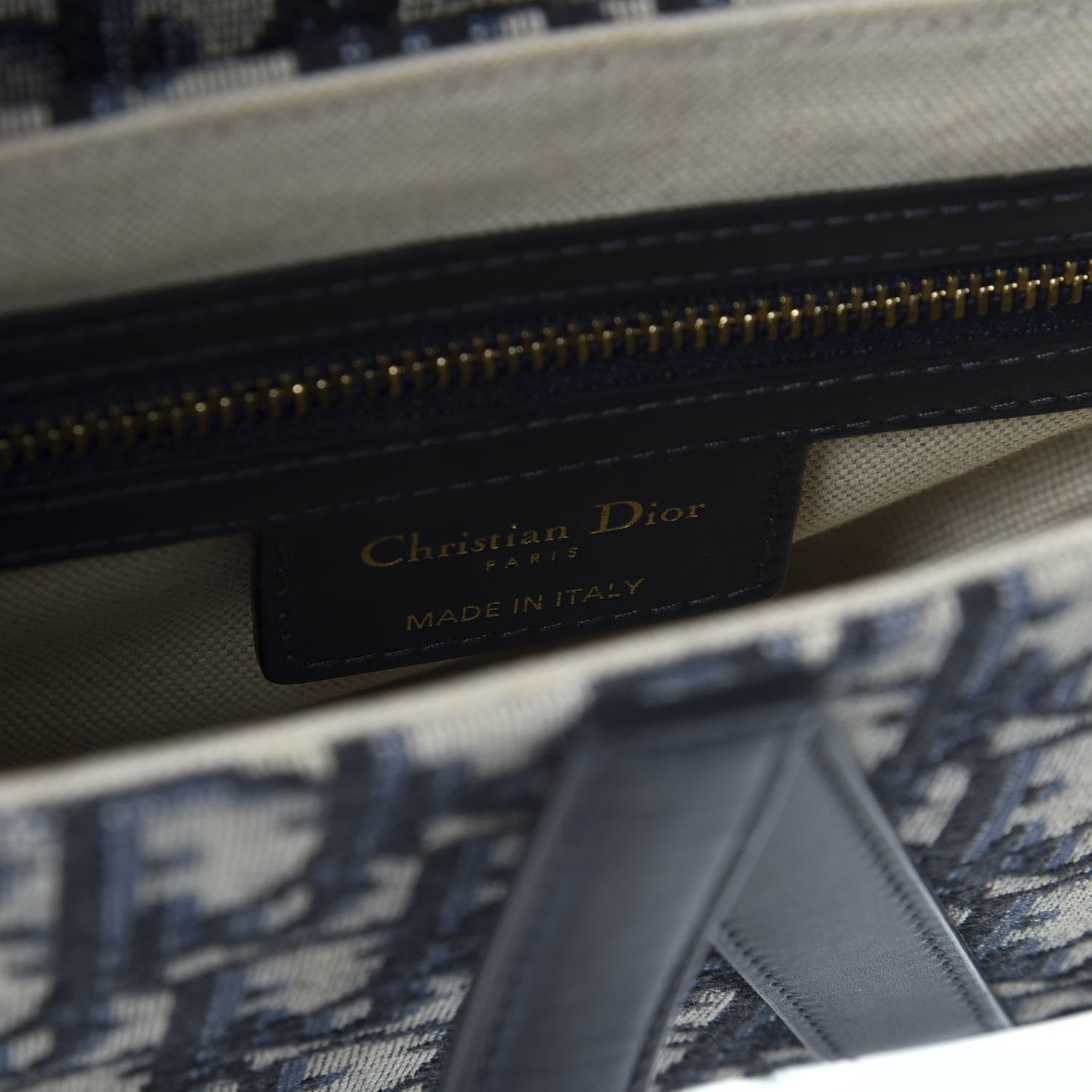 Christian Dior Oblique Saddle Bag Blue 7 of 9