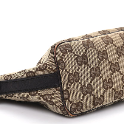 Gucci Monogram Web Boat Pochette Brown 9 of 11